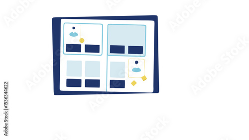 A well organized dashboard visualizing key performance indicators and user data for insightful