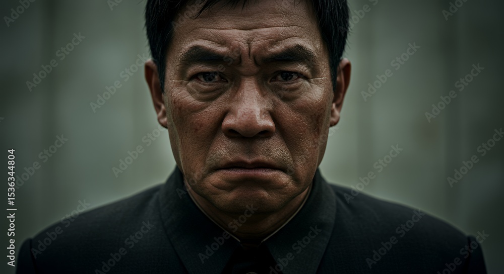 Intense Gaze: A Portrait of a Man Intense Gaze: A Portrait of a Man