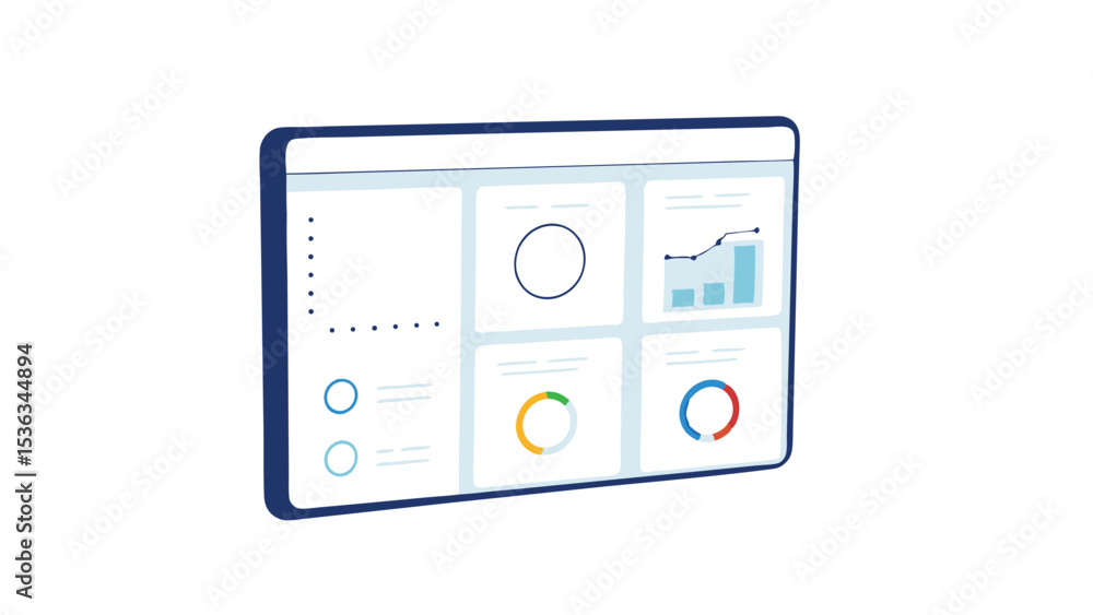 Empowering data analysis illustrating key performance indicators and insightful charts for business Empowering data analysis illustrating key performance indicators and insightful charts for business