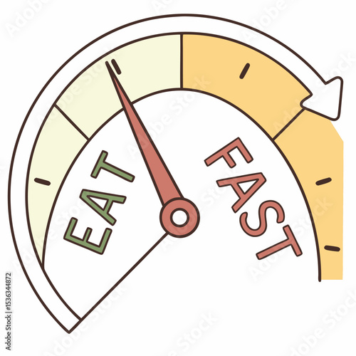 Intermittent fasting clock diagram