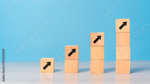 Tableau sur toile Business growth concept