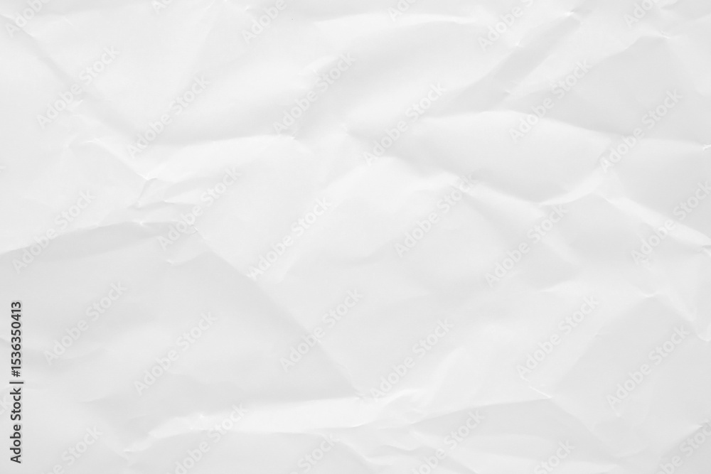 Obraz premium Abstract white crumpled and creased recycle paper texture background
