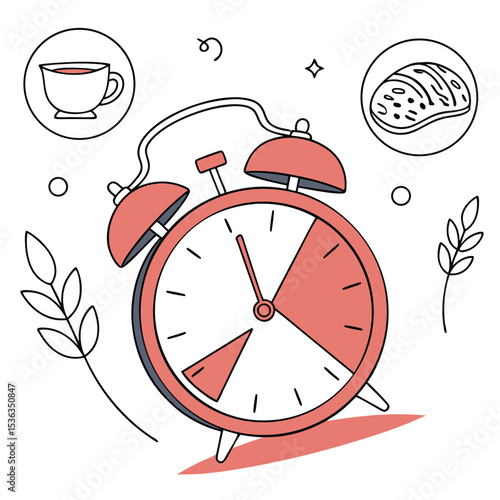 Intermittent fasting clock diagram