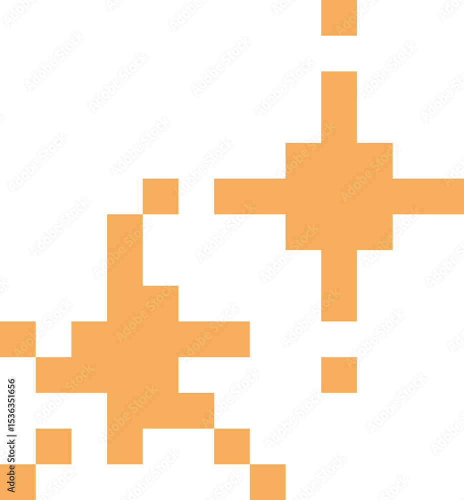 Obraz premium Retro Sparkle Pixel Art