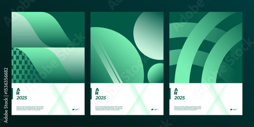 Abstract Annual Report Cover Design – Professional Business Brochure Layout
