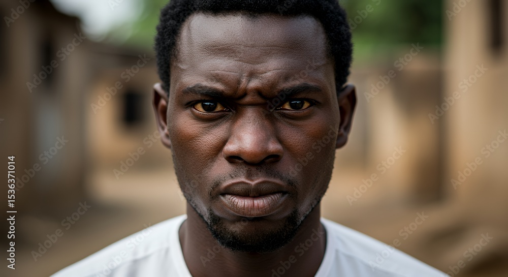 A Serious Gaze: Portrait of a Young Man A Serious Gaze: Portrait of a Young Man