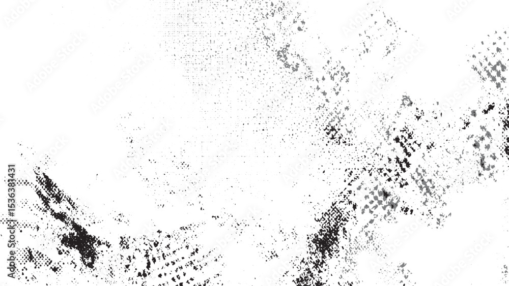 Obraz premium Abstract Black and White Speckled Texture Background Grunge Style Distressed Overlay Design Element vector