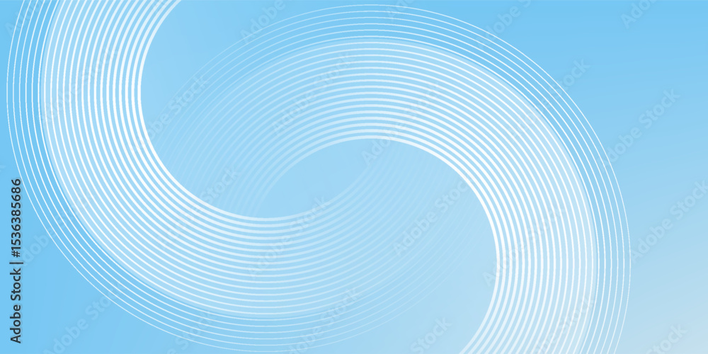 Fototapeta premium Abstract minimalist banner background, pastel colorful, blue and white gradations eps 10