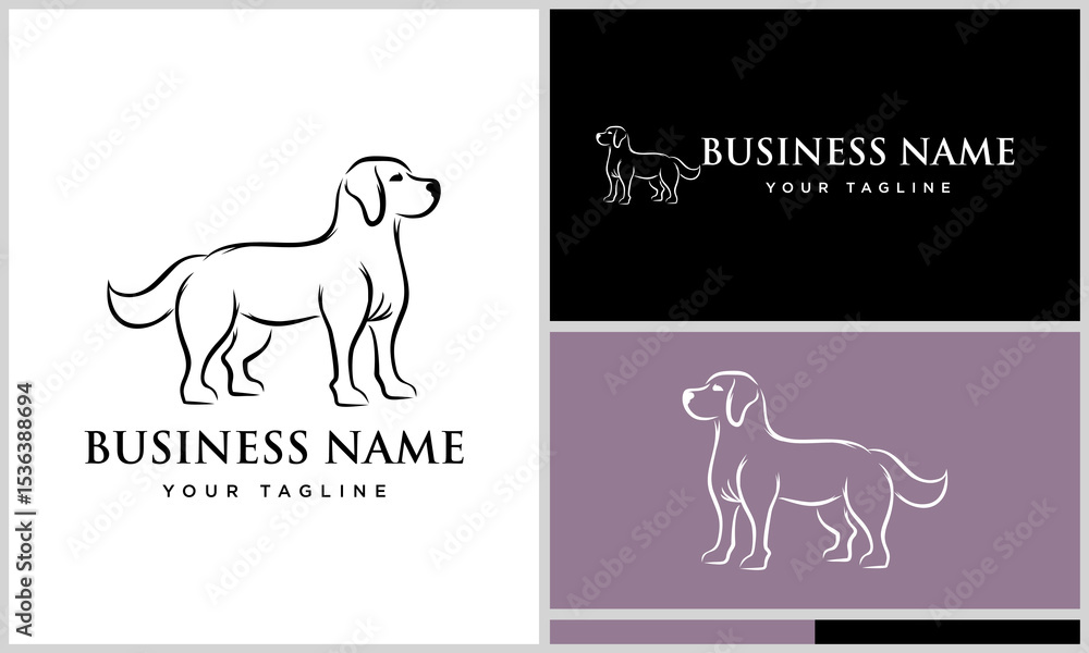 Obraz premium Dog Logo Design Variations. (17)