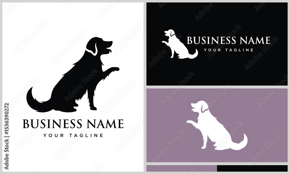 Naklejka premium Dog Logo Design Variations. (24)