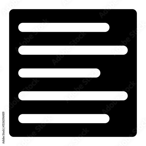 align left black glyph icon