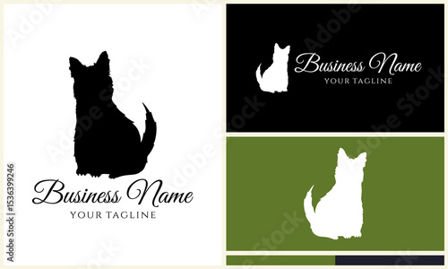 Dog Silhouette Logo Designs. (1)