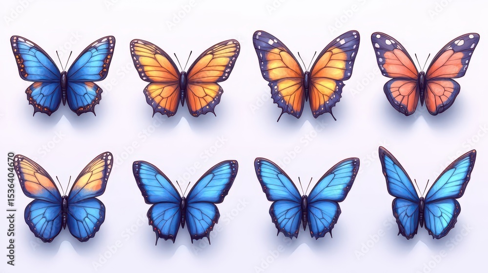 Vibrant Butterfly Collection Vibrant Butterfly Collection
