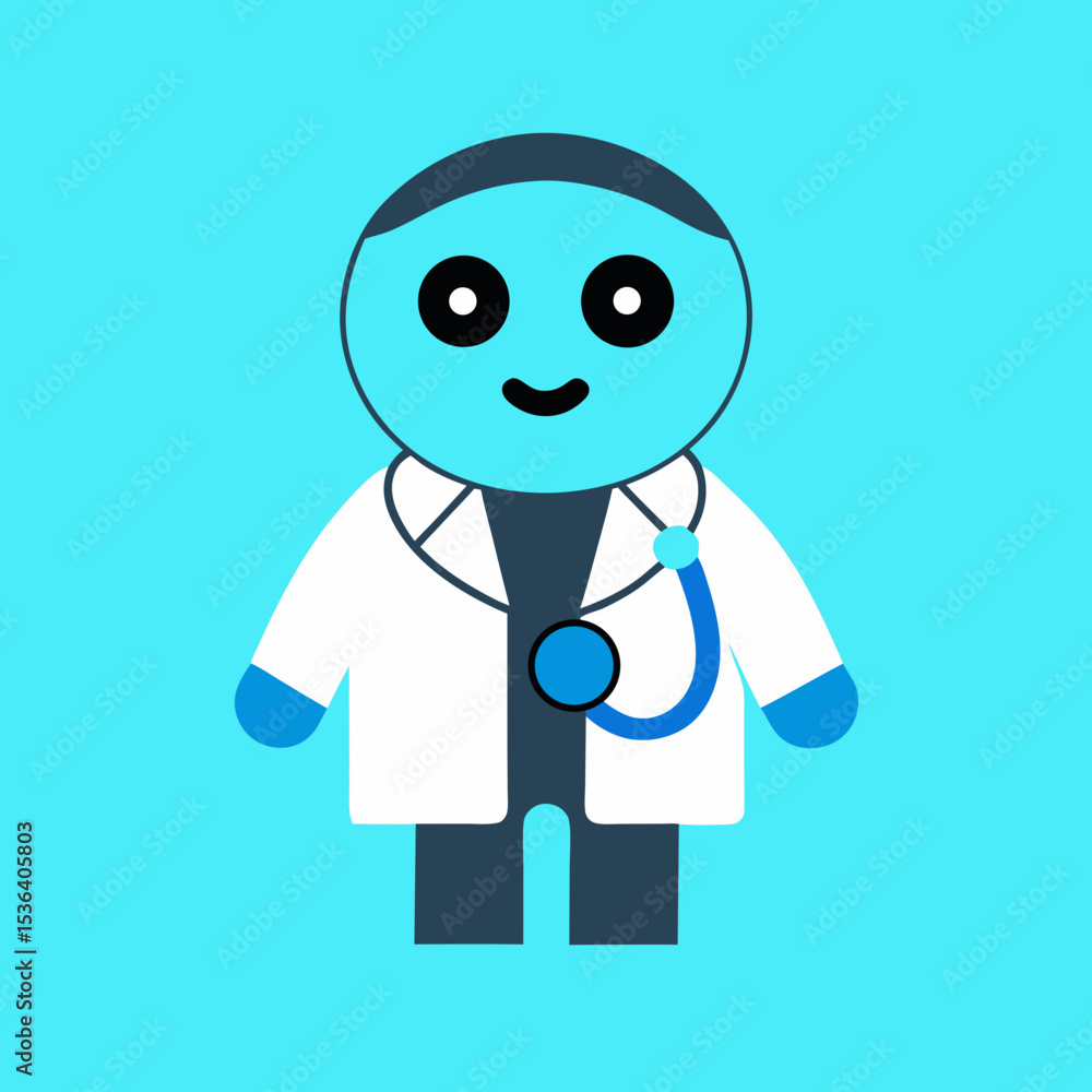 Fototapeta premium People & Professions Vector Set – Teacher, Chef, Delivery, Doctor, and Freelancer Illustrations