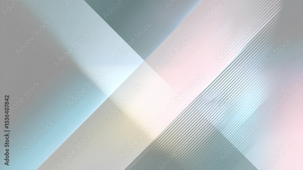 Obraz premium Soft Gradient Geometric Design with Interlaced Lines