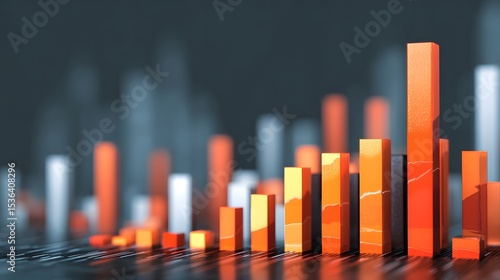 Financial growth visualized through modern corporate data charts and graphs