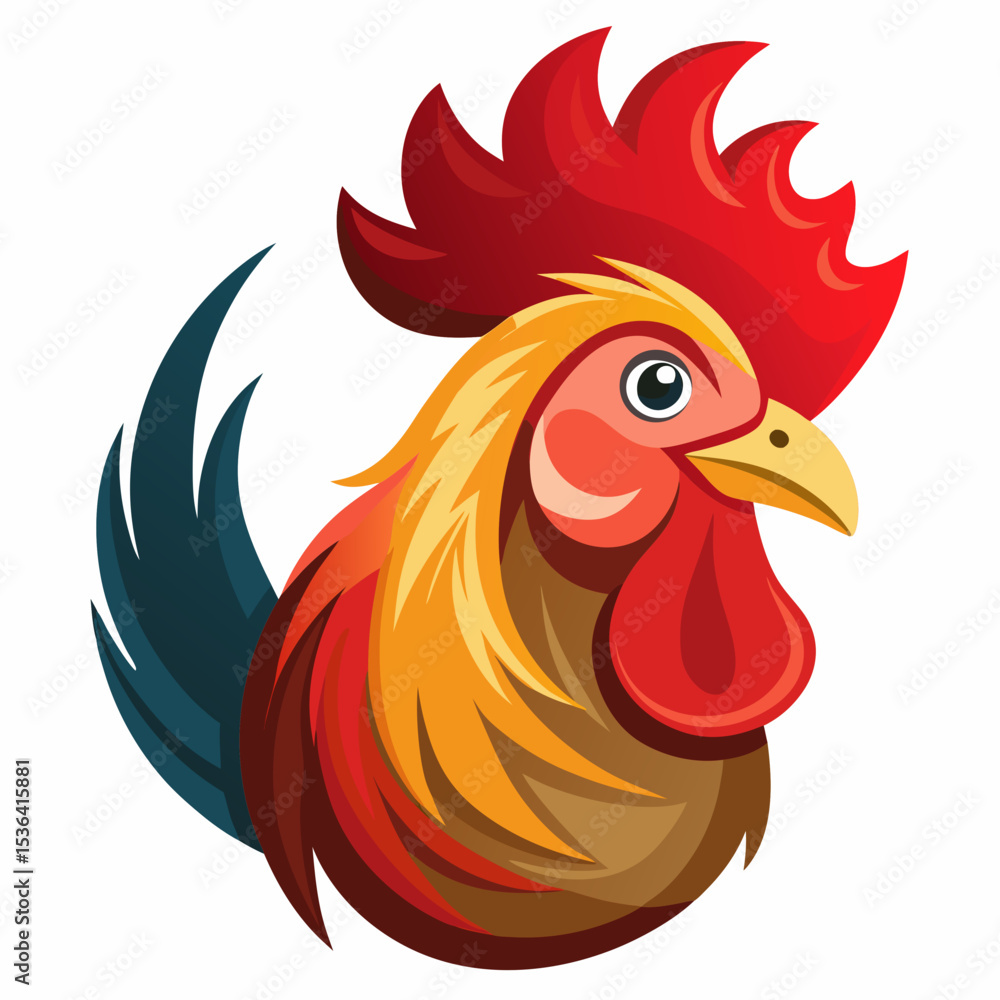 rooster isolated on white background rooster isolated on white background