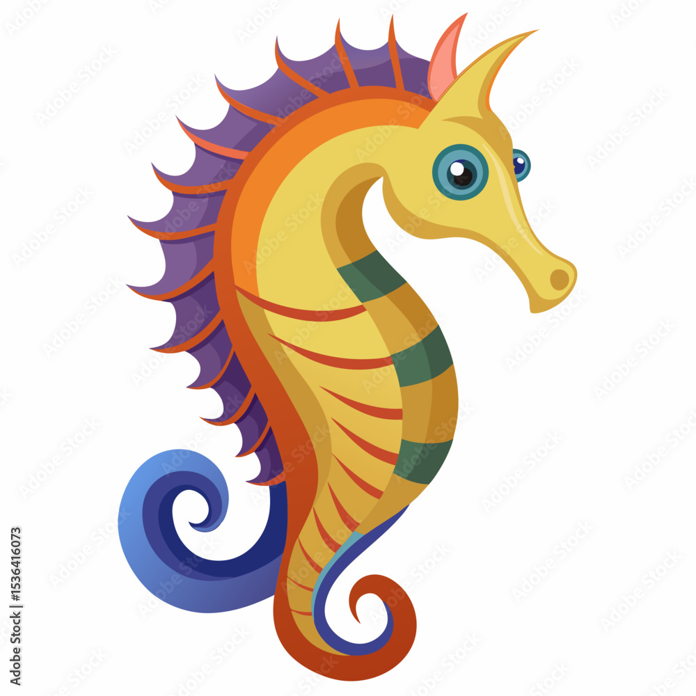 Fototapeta premium vector illustration of a cartoon snake