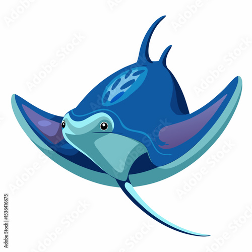 blue shark cartoon