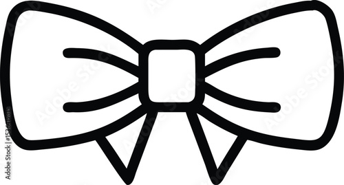
Bow Tie Icon for Fashion and Style
