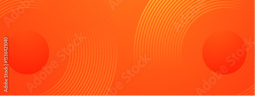 Abstract orange background with concentric circles, perfect for graphic design, web design, backgrounds, presentations, and digital art projects.