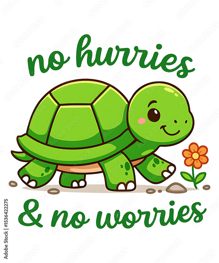 Obraz premium No hurries & no worries