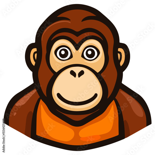 orangutan, animal, vector, transparent background, creature, pongo, zoo, jungle, nature, cute, wildlife, isolated, mammal