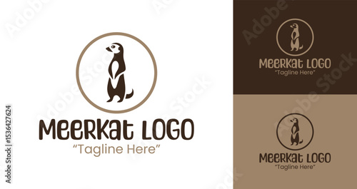 Papier peint Customizable Meerkat Logo for Professional and Fun Branding