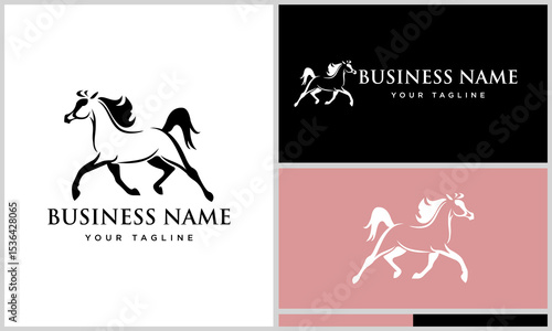 Horse Logo Design Variations. (61)