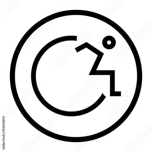 handicapped parking sign icon vector