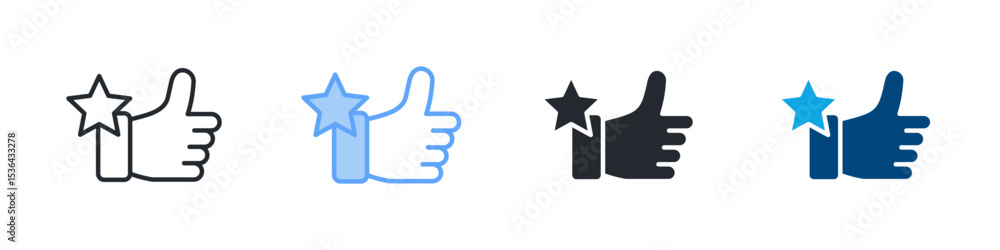 Excellence Icon Set Multiple Style. Design In Outline, Blue, Glyph, Dualtone Excellence Icon Set Multiple Style. Design In Outline, Blue, Glyph, Dualtone
