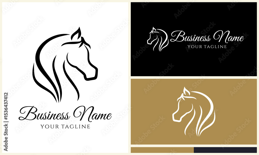 Obraz premium Horse Logo Design Variations. (123)