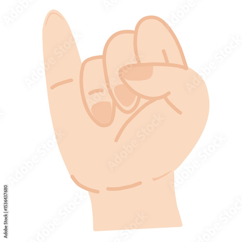 Image of a hand with the little finger raised
