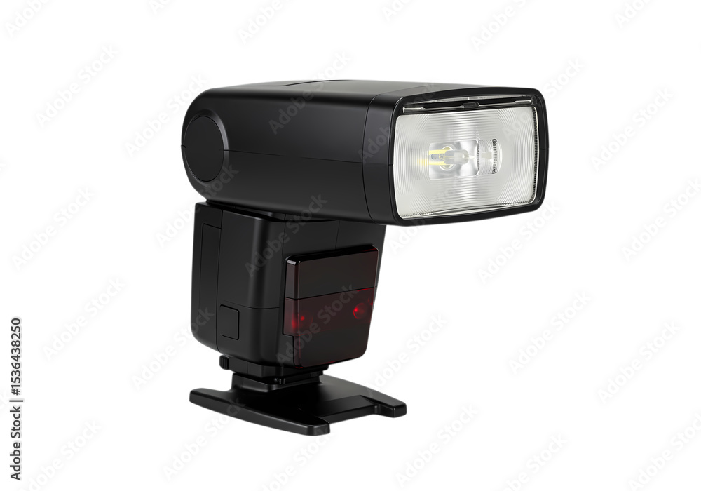External Camera Flash Unit isolated on transparent baackground External Camera Flash Unit isolated on transparent baackground