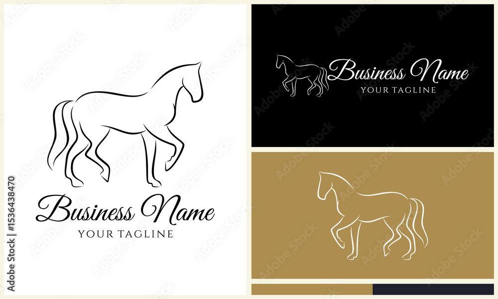 Obraz premium Horse Logo Design Variations. (131)