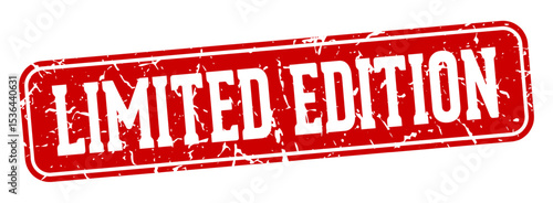 limited edition rectangular sign. limited edition stamp