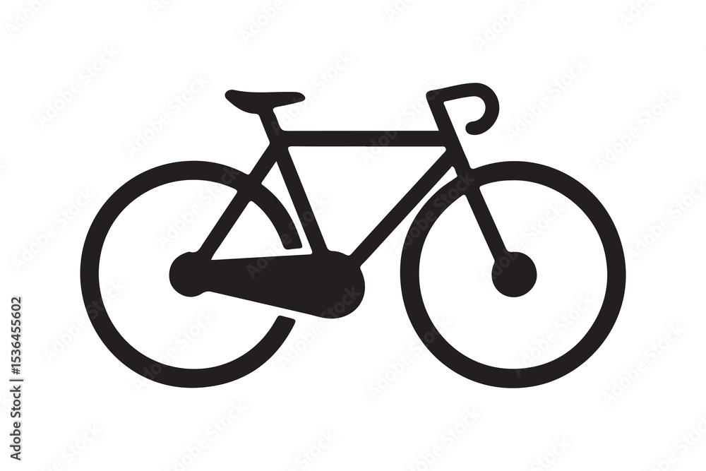 Minimalist bicycle line art silhouette vector illustrations perfect for creative design projects Minimalist bicycle line art silhouette vector illustrations perfect for creative design projects