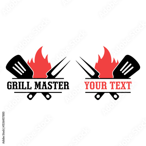 Grill Master BBQ Logo Template