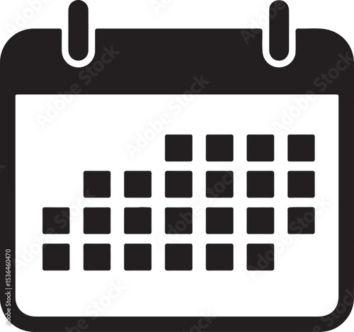 Calendar Icon Illustration Indicating Planning Scheduling and Organization for Meetings and Appointments in Business and Personal Life