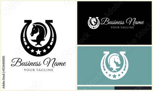 Horse Shoe Logo Design Variations.