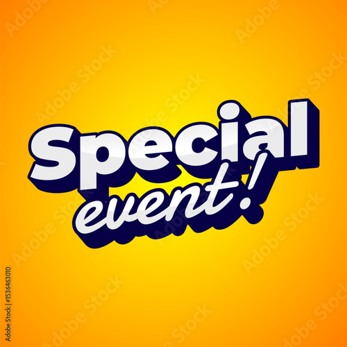 Bold Typography Design for Special Event Promotion