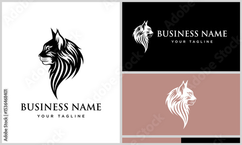 Logo Design with Wildcat Head, and Business.
