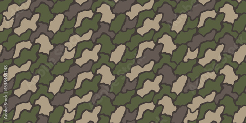 Abstract shapes illustration background. Seamless pattern.Vector. 抽象的なかたちのイラストパターン　背景素材