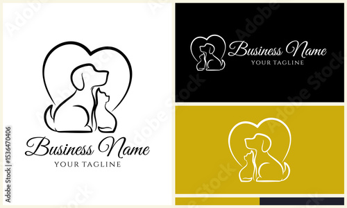 Pet Adoption Logo Design Templates.