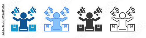 Marketing Icon Set Multiple Style Collection