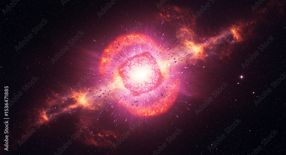 Fototapeta premium Explosion of a galaxy