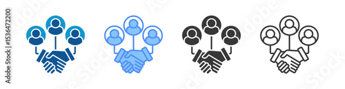 Crm Icon Set Multiple Style Collection