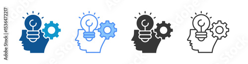 Competency Icon Set Multiple Style Collection