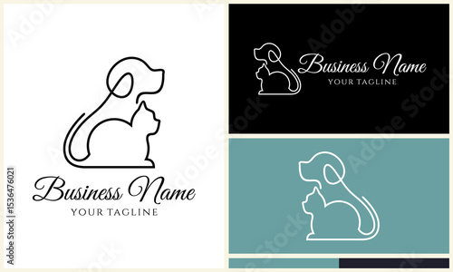 Pet Logo Design Variations. (8)