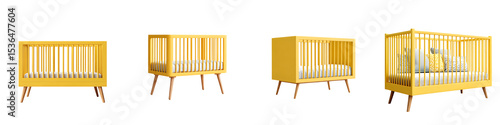 Modern wooden cribs for a stylish nursery